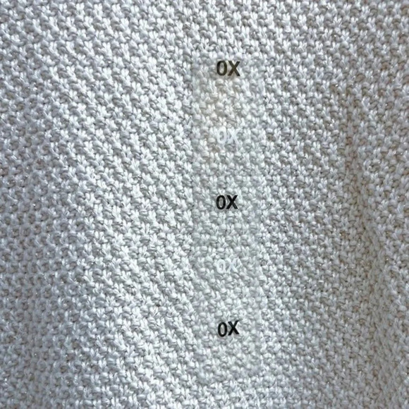Charter Club Womens NWT Beige Knit Sweater With Metallic Thread Plus Size 0X New - Picture 3 of 7